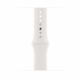 Apple Watch Series 6 GPS, 44mm Silver Aluminium Case with White Sport Band - умен часовник от Apple  2