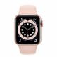 Apple Watch Series 6 GPS, 44mm Gold Aluminium Case with Pink Sand Sport Band - умен часовник от Apple  1