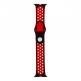 Tactical 145 Double Silicone Sport Band - силиконова каишка за Apple Watch 38мм, 40мм (черен-червен) 1