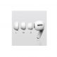 Soft Silicone Earplug - 4 броя силиконови тапи за Apple Airpods Pro (размер 2xS, 2xL) (бял) 4
