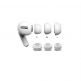 Soft Silicone Earplug - 4 броя силиконови тапи за Apple Airpods Pro (размер 2xS, 2xL) (бял) 5