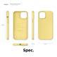 Elago Soft Silicone Case - силиконов (TPU) калъф за iPhone 12 Pro Max (жълт) 7