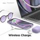 Elago Soft Silicone Case - силиконов (TPU) калъф за iPhone 12 Pro Max (лилав) 6