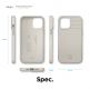 Elago Cushion Case - удароустойчив силиконов (TPU) калъф за iPhone 12 Pro Max (бежов) 5
