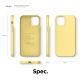 Elago Soft Silicone Case - силиконов (TPU) калъф за iPhone 12, iPhone 12 Pro (жълт) 7
