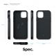 Elago Cushion Case - удароустойчив силиконов (TPU) калъф за iPhone 12, iPhone 12 Pro (черен) 5