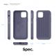 Elago Armor Case - удароустойчив силиконов (TPU) калъф за iPhone 12, iPhone 12 Pro (лилав) 4