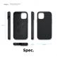 Elago Cushion Case - удароустойчив силиконов (TPU) калъф за iPhone 12 mini (черен) 5