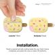 Elago Airpods Pro Ice Cream Design Silicone Case - силиконов калъф с карабинер за Apple Airpods Pro (жълт)  3