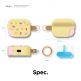 Elago Airpods Pro Ice Cream Design Silicone Case - силиконов калъф с карабинер за Apple Airpods Pro (жълт)  4