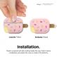 Elago Airpods Pro Ice Cream Design Silicone Case - силиконов калъф с карабинер за Apple Airpods Pro (светлорозов)  3