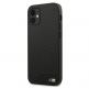 BMW M Collection PU Carbon Hard Case - кожен кейс за iPhone 12 mini (черен) 1