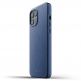 Mujjo Full Leather Case - кожен (естествена кожа) кейс за iPhone 12 Pro Max (син) 2