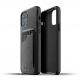 Mujjo Leather Wallet Case - кожен (естествена кожа) кейс с джоб за кредитна карта за iPhone 12, iPhone 12 Pro (черен) 1