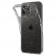 Spigen Liquid Crystal Glitter Case - тънък силиконов (TPU) калъф за iPhone 12, iPhone 12 Pro (прозрачен)  3