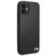BMW M Collection Smooth PU Leather Hard Case - кожен кейс за iPhone 12 mini (черен) 3