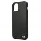 BMW M Collection Smooth PU Leather Hard Case - кожен кейс за iPhone 12 mini (черен) 5
