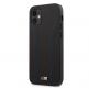 BMW M Collection PU Carbon Stripe Leather Hard Case - кожен кейс за iPhone 12 mini (черен) 1