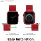 Elago Watch Sport Strap - силиконова (fluoro rubber) каишка за Apple Watch 38мм, 40мм (червен) 3