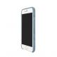 Power Support Ultrasuede Air Jacket - поликарбонатов кейс с микрофибърно покритие за iPhone SE (2020), iPhone 8, iPhone 7 (светлосин) 3