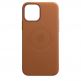 Apple iPhone Leather Case with MagSafe - оригинален кожен кейс (естествена кожа) за iPhone 12 Mini (кафяв) 4