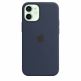 Apple iPhone Silicone Case with MagSafe - оригинален силиконов кейс за iPhone 12 mini с MagSafe (тъмносин) 3