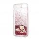 Guess Liquid Glitter Hearts Case - дизайнерски кейс с висока защита за iPhone SE (2022), iPhone SE (2020), iPhone 8, iPhone 7 (червен) 3