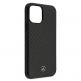 Mercedes Dynamic Line Carbon Fiber Hard Case - дизайнерски карбонов кейс за iPhone 12 Mini (черен) 4