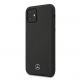 Mercedes TPU Silicone Line Case - силиконов (TPU) удароустойчив калъф за iPhone 12, iPhone 12 Pro (черен) 5