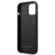 Mercedes Genuine Leather Wave Line Hard Case - дизайнерски кожен (естествена кожа) кейс за iPhone 12 Pro Max (черен) 1