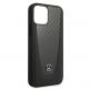 Mercedes Dynamic Carbon Fiber Hard Case - дизайнерски хибриден (карбон+естествена кожа+TPU) карбонов кейс за iPhone 12 Pro Max (черен) 5