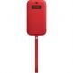 Apple iPhone Leather Sleeve with MagSafe - оригинален кожен калъф, тип джоб за iPhone 12 Pro Max (червен) 1