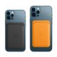 Apple iPhone Leather Wallet with MagSafe - оригинален кожен портфей (джоб) за прикрепване към iPhone 12, iPhone 12 Pro, iPhone 12 Pro Max, iPhone 12 (кафяв) 1