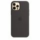 Apple iPhone Silicone Case with MagSafe - оригинален силиконов кейс за iPhone 12, iPhone 12 Pro с MagSafe (черен) 4