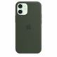 Apple iPhone Silicone Case with MagSafe - оригинален силиконов кейс за iPhone 12 mini с MagSafe (тъмнозелен) 3