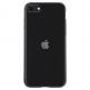 Spigen Liquid Crystal Case - тънък качествен термополиуретанов кейс за iPhone SE (2022), iPhone SE (2020), iPhone 8, iPhone 7 (черен-прозрачен) 2