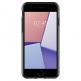 Spigen Liquid Crystal Case - тънък качествен термополиуретанов кейс за iPhone SE (2022), iPhone SE (2020), iPhone 8, iPhone 7 (черен-прозрачен) 3