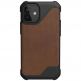 Urban Armor Gear Metropolis LT Supple Italian Leather (LTHR) - удароустойчив хибриден (естествена кожа и TPU) кейс за iPhone 12 Mini (кафяв) 1