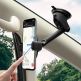 Hoco S12 Wireless Charging Car Holder - поставка за кола с безжично зареждане за Qi съвместими смартфони (черен-сребрист) 3