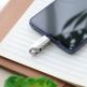Hoco Premium 16GB USB-C Male Flash Drive + USB 3.0 Female - USB флаш памет с USB-C порт за компютри смартфони и таблети (сребрист) 5