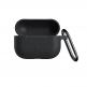 Urban Armor Gear Soft Touch U Silicone Case - удароустойчив силиконов калъф с карабинер за Apple Airpods Pro (черен) 5