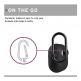 Urban Armor Gear Soft Touch U Silicone Case - удароустойчив силиконов калъф с карабинер за Apple Airpods Pro (черен) 8