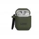 Urban Armor Gear Standard Issue Silicone Case 001 - удароустойчив силиконов калъф с карабинер за Apple Airpods и Apple Airpods 2 (тъмнозелен) 5