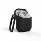Urban Armor Gear Standard Issue Silicone Case 001 - удароустойчив силиконов калъф с карабинер за Apple Airpods и Apple Airpods 2 (черен) 6