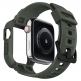 Spigen Rugged Armor Case Pro - удароустойчив TPU кейс за Apple Watch 44mm (тъмнозелен) 1