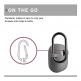 Urban Armor Gear Soft Touch U Silicone Case - удароустойчив силиконов калъф с карабинер за Apple Airpods Pro (сив) 10