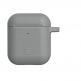 Urban Armor Gear Soft Touch U Silicone Case - удароустойчив силиконов калъф с карабинер за Apple Airpods и Apple Airpods 2 (сив) 2