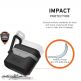 Urban Armor Gear Standard Issue Hard Case 001 - водо и удароустойчив силиконов (TPU) кейс с карабинер за Apple Airpods Pro (черен-сив) 7