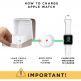 Sumato WatchBox Smart Charging Case 5000mAh - сертифициран луксозен кейс с преносима батерия за зареждане на Apple Watch и iPhone (златист) 7