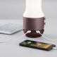 Lexon LA106MX Terrace Lamp, Bluetooth Speaker And Power Bank - дизайнерска LED лампа с 6W спийкър и 4000 mAh външна батерия (кафяв) 1